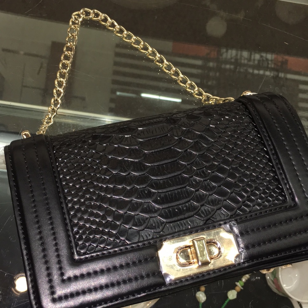 Small black clutch purse